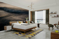 An artistic night theme mural for home decor.

