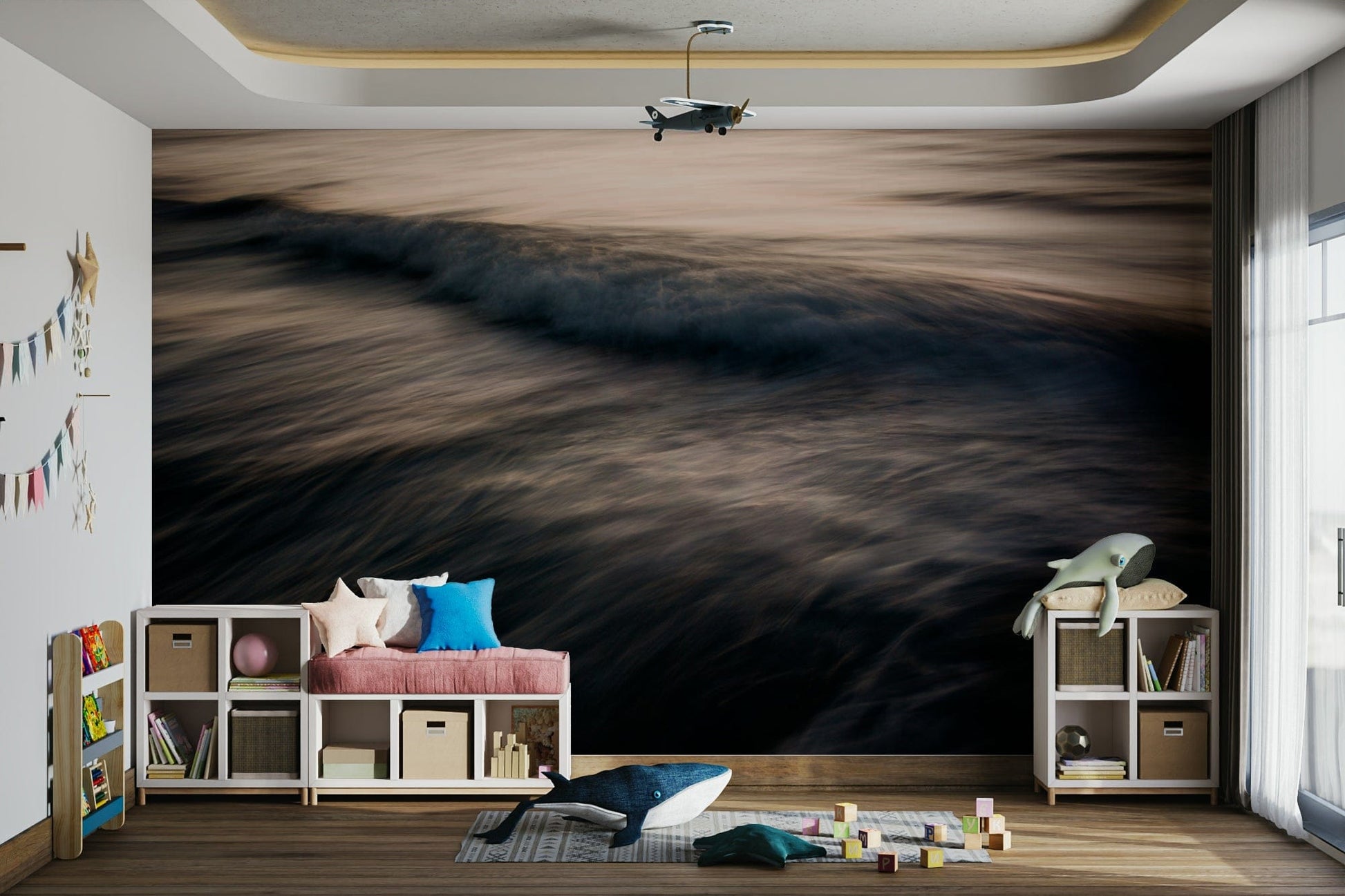 A classic twilight abstract wallpaper for walls.

