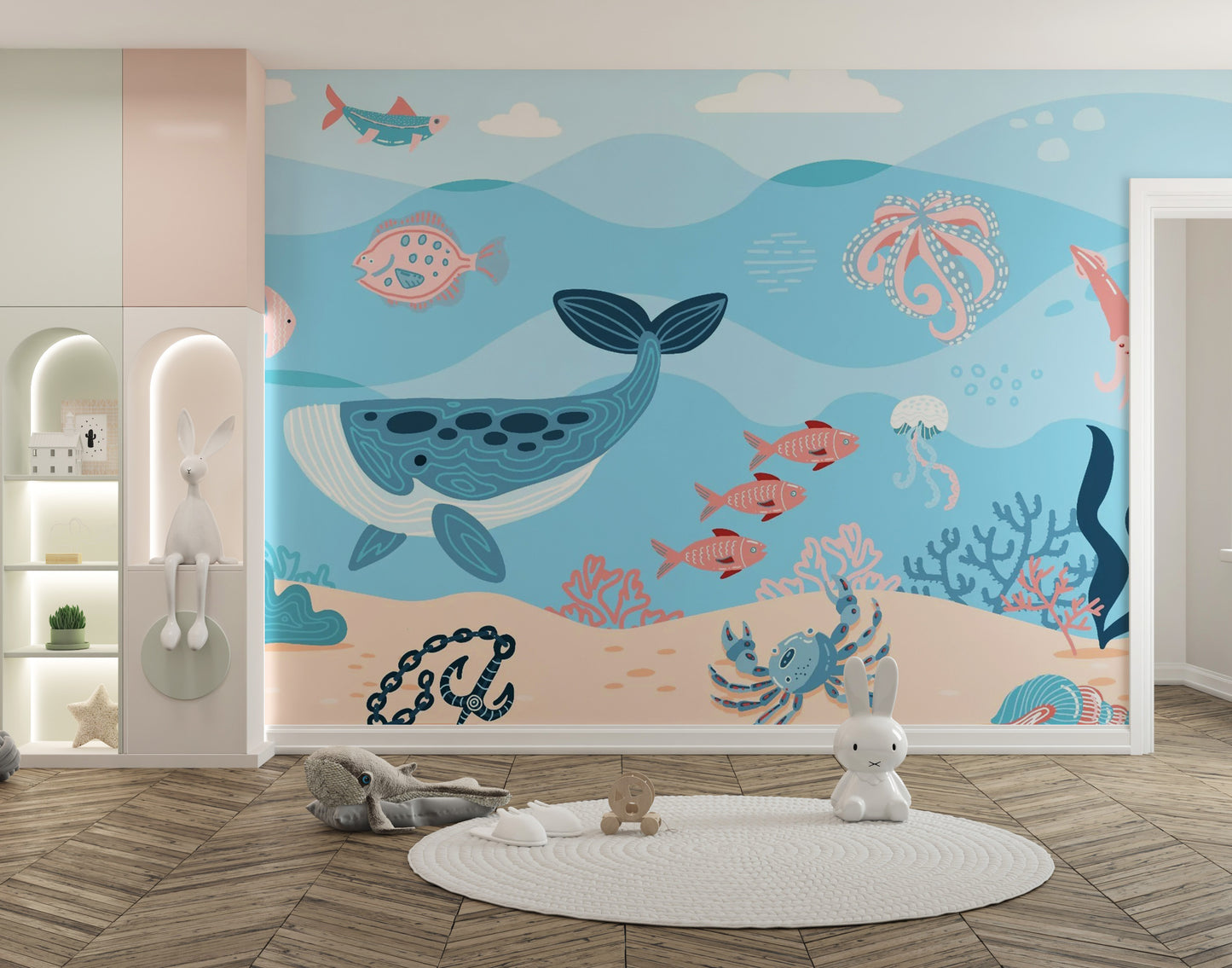 Underwater Fish Wallpaper Mural - Giffywalls
