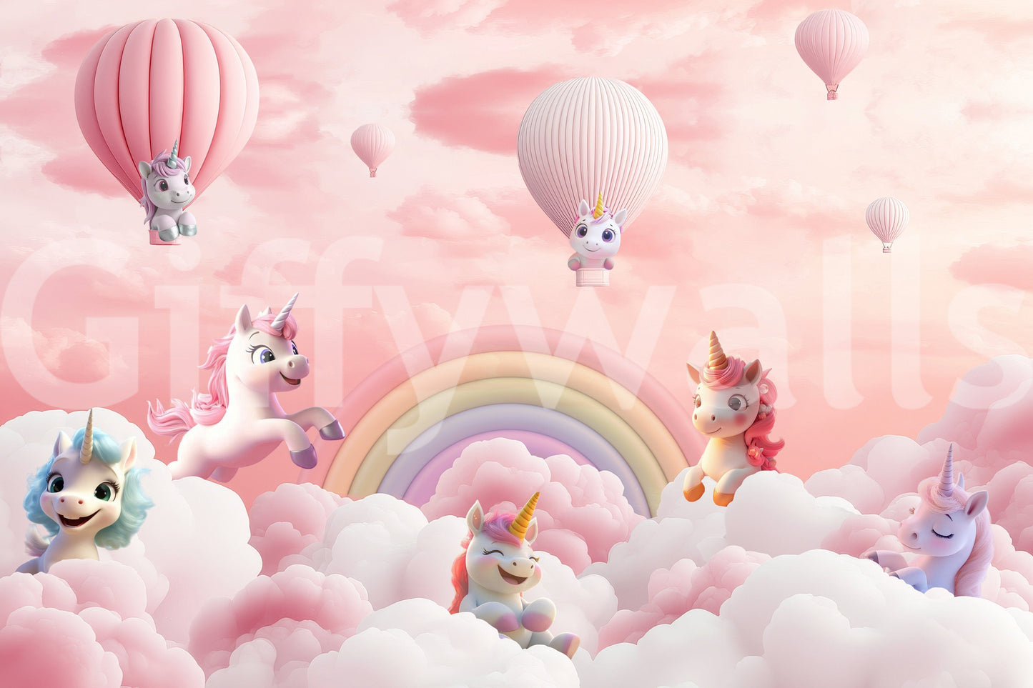 The style is a soft-focus illustration or a painterly design.

