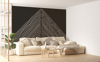Abstract Triangle Mountain Wallpaper Mural - Giffywalls