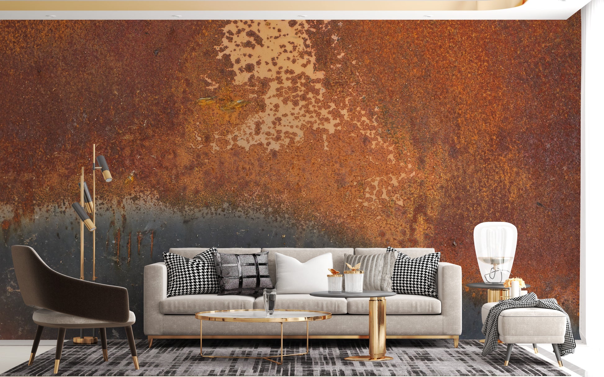 Rustic Effect Metal Mural - Giffywalls