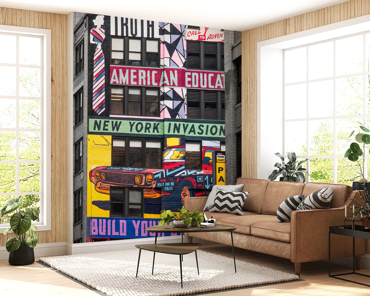 Urban Art Invasion Wall Mural | Modern Graffiti Decor