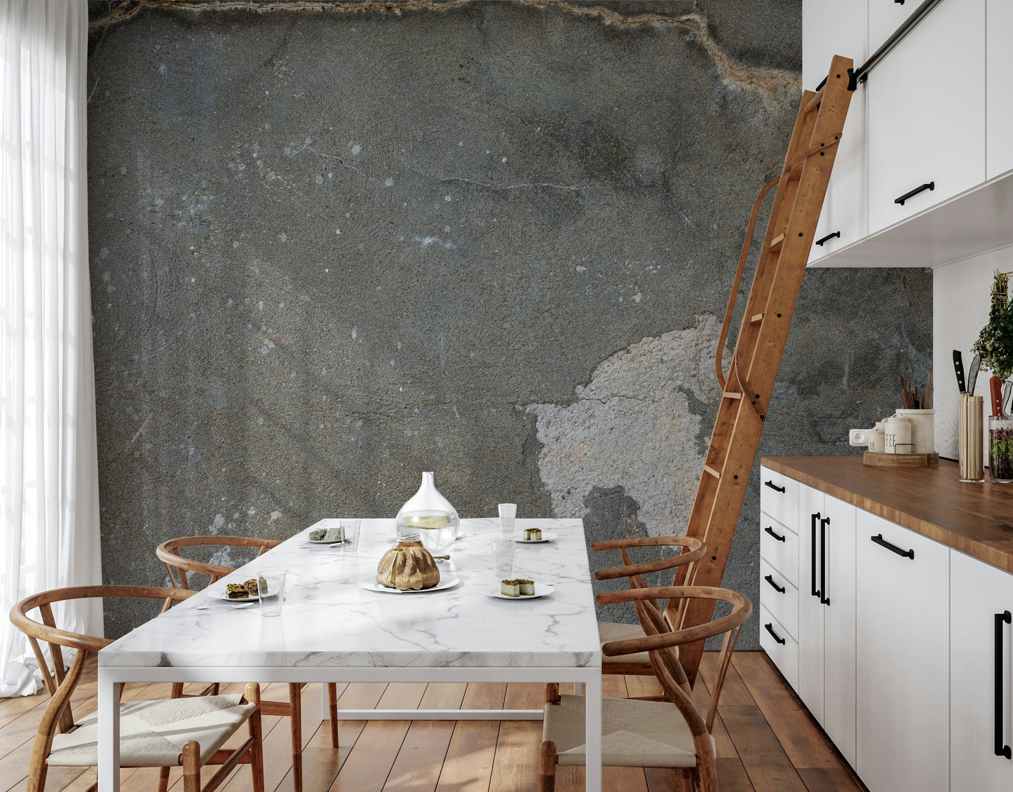 Urban Gray - Industrial Wall Wall Mural -2306807