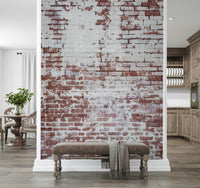 Urban Decay Brick Wall Mural with layered, worn textures creating a realistic and gritty urban aesthetic.