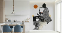 Urban Jazz Wall Mural