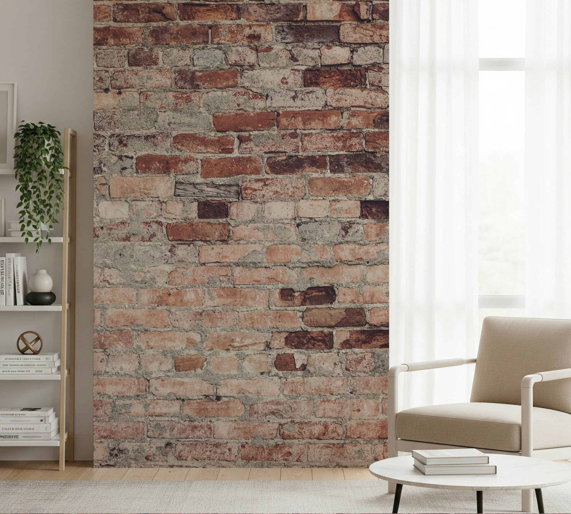 Industrial loft wall mural blending raw textures, neutral tones, and urban design elements for feature walls.