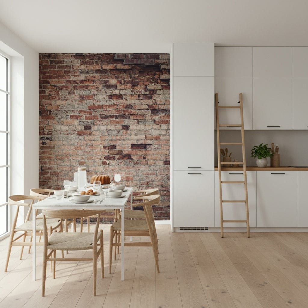 Urban Loft Texture Wall Mural featuring industrial-style textures with concrete, brick, and weathered surfaces.