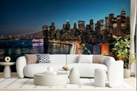 Dusk horizon view Urban Pulse peel and stick.