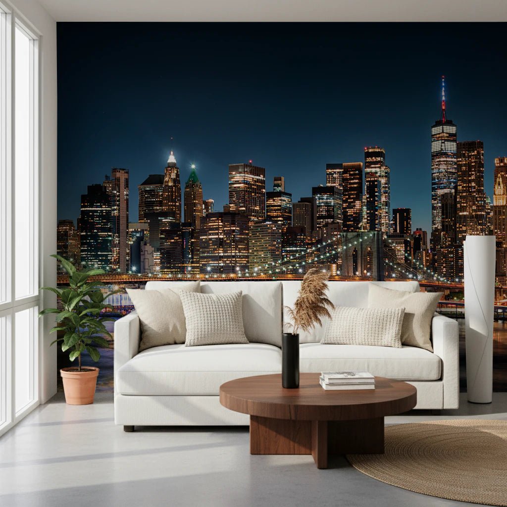 Urban Nightscape Wall Mural