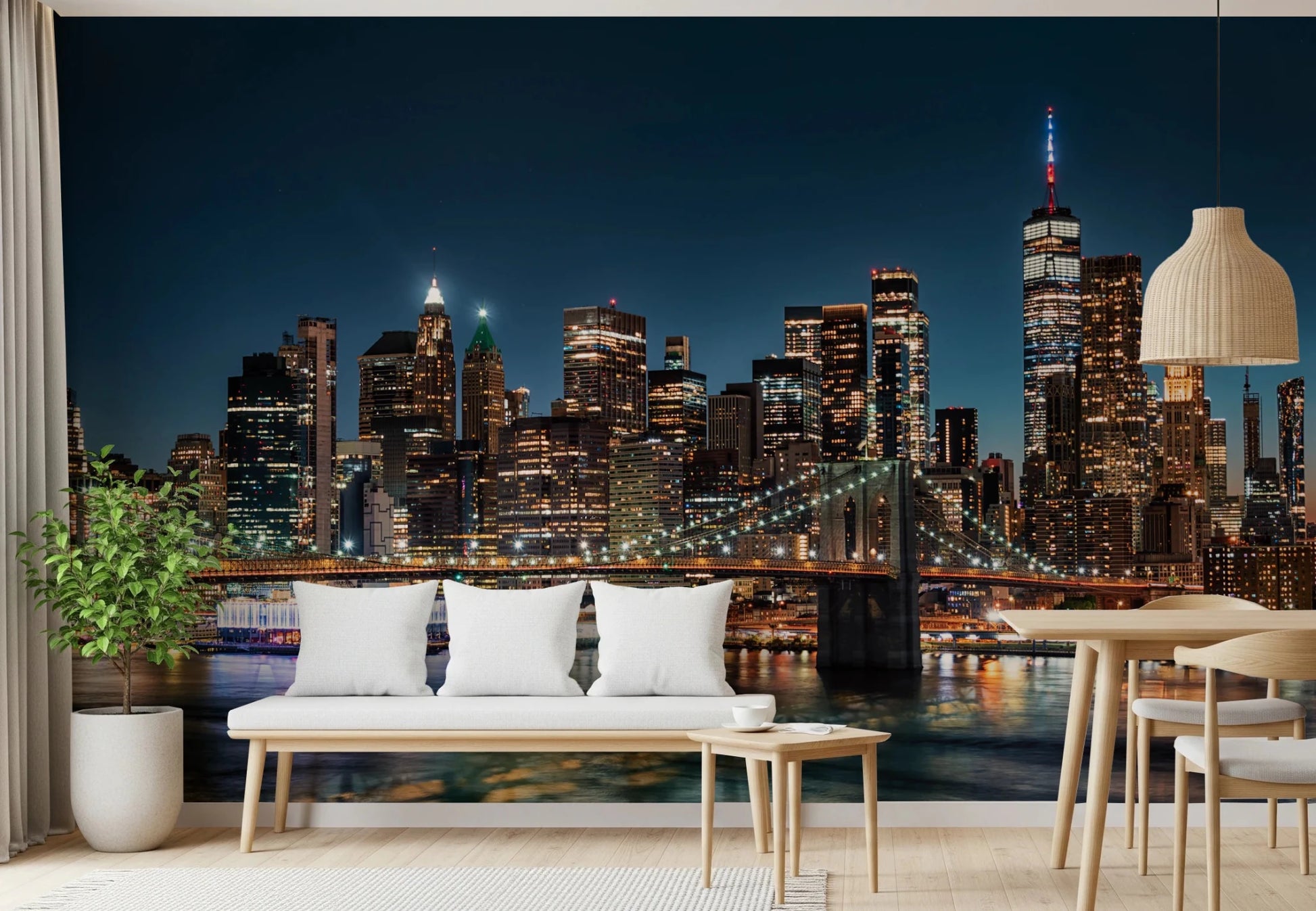 Urban Nightscape Wall Mural