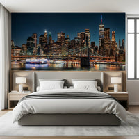 Urban Nightscape Wall Mural