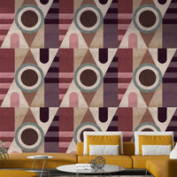 Urban texture mural wallpaper with geometric design

