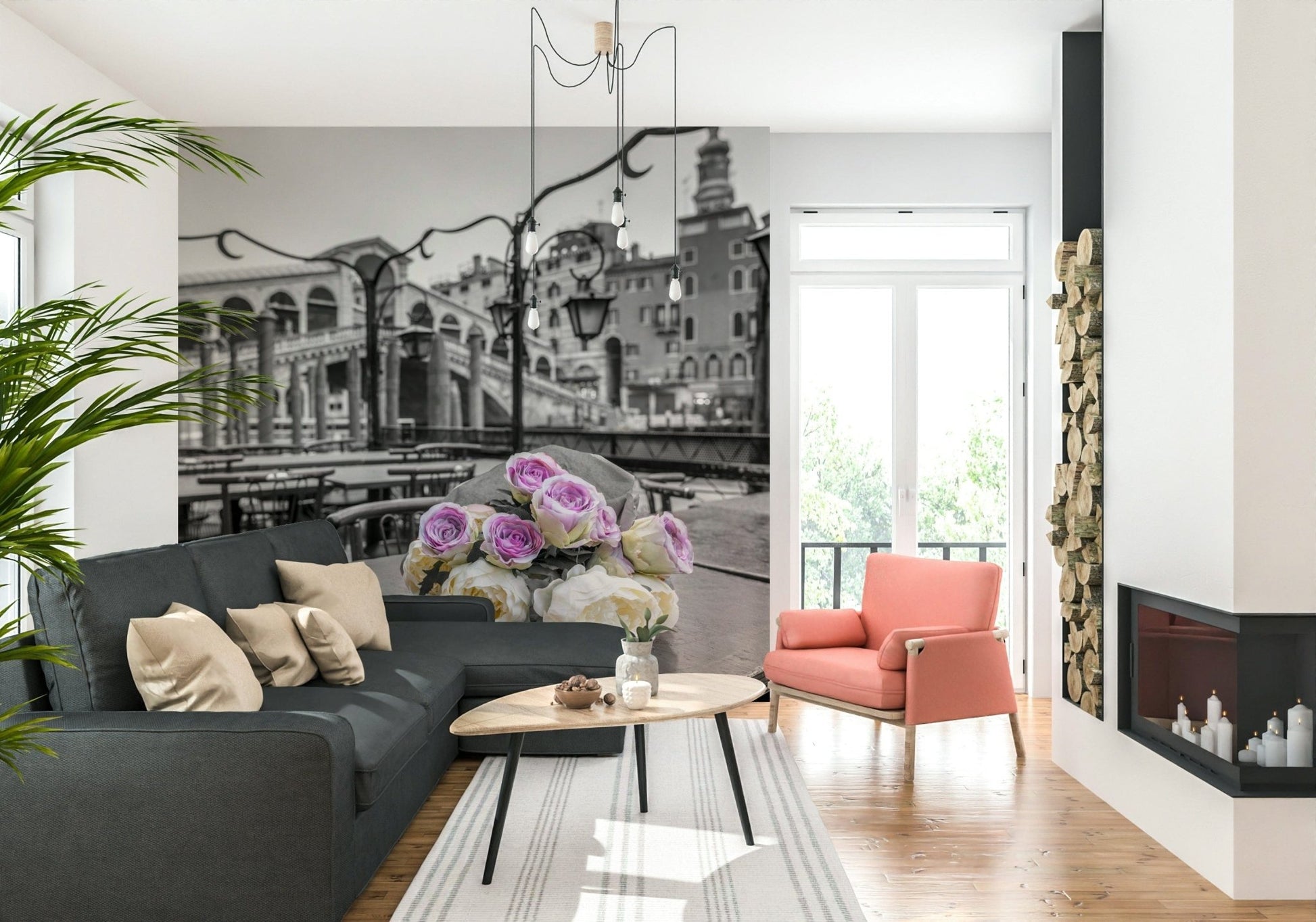 Venetian Blooms Wall Mural