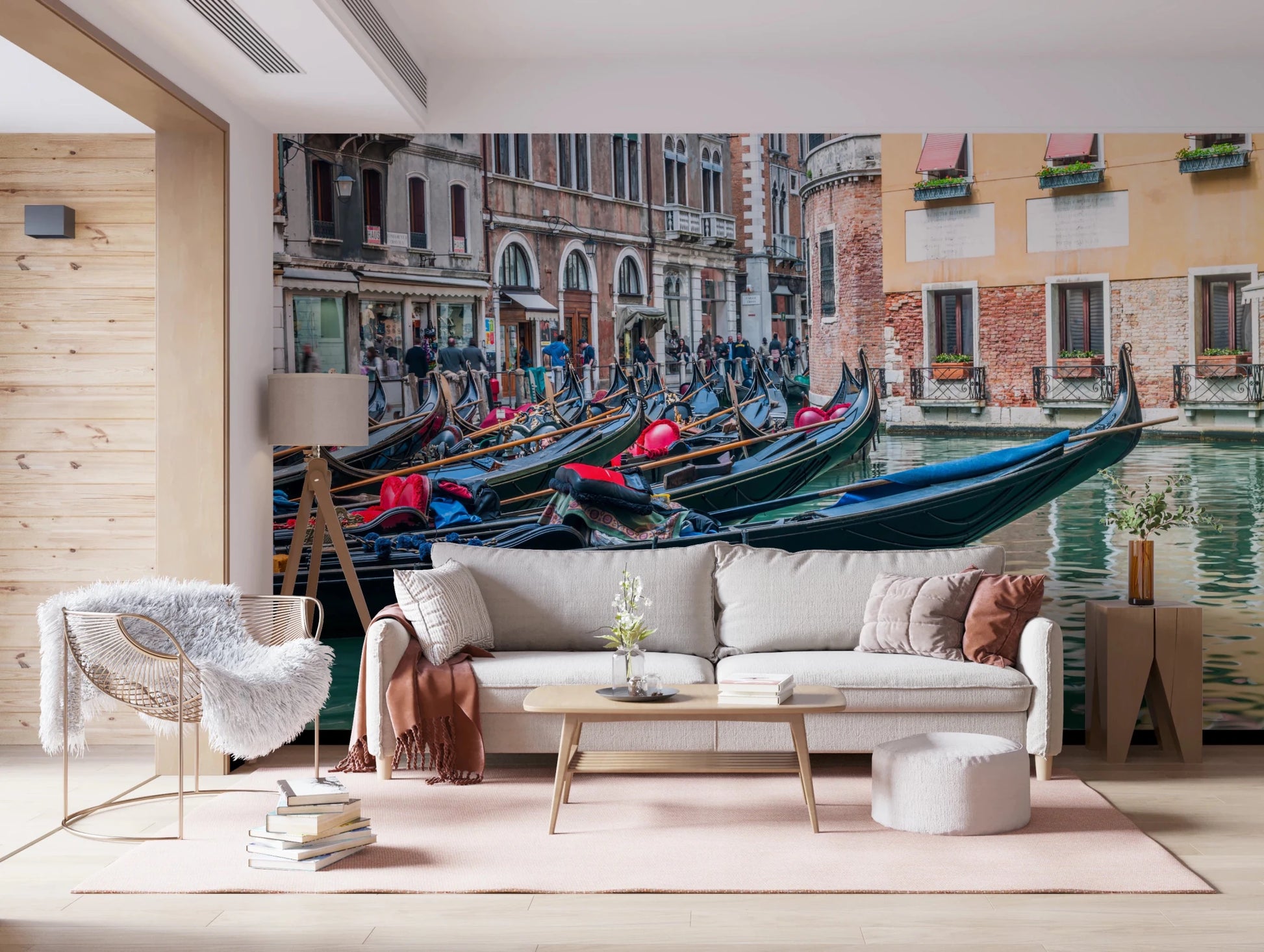 Venetian Gondolas Serenity Wall Mural