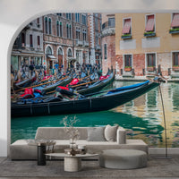 Venetian Gondolas Serenity Wall Mural