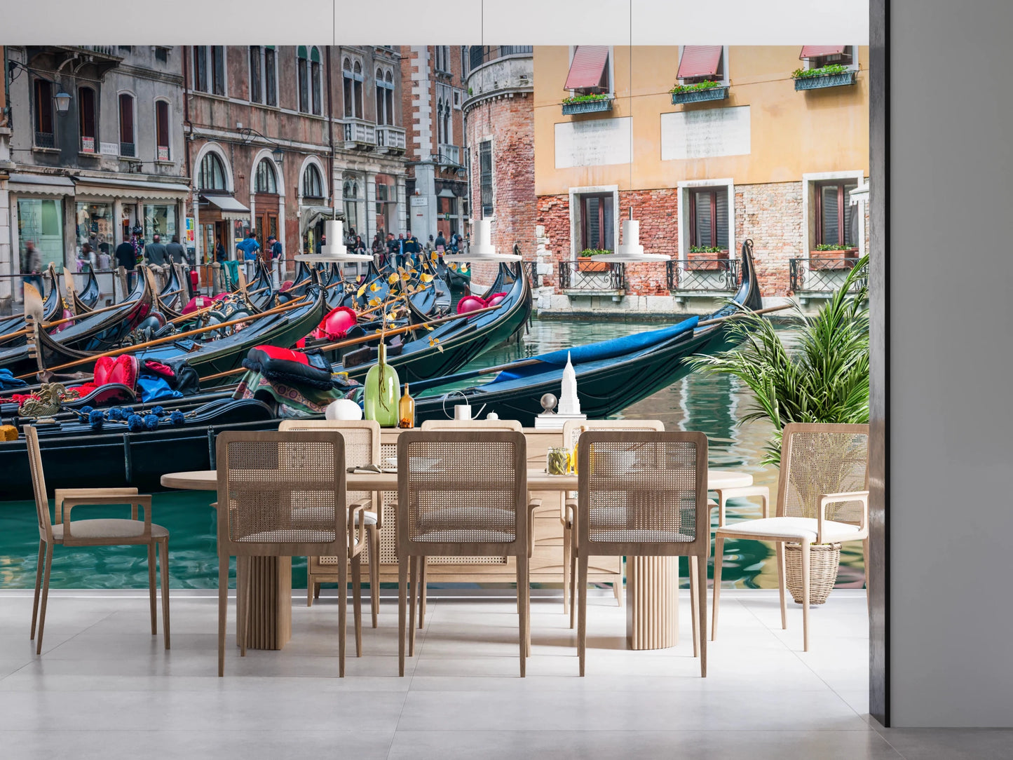Venetian Gondolas Serenity Wall Mural