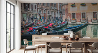 Venetian Gondolas Serenity Wall Mural