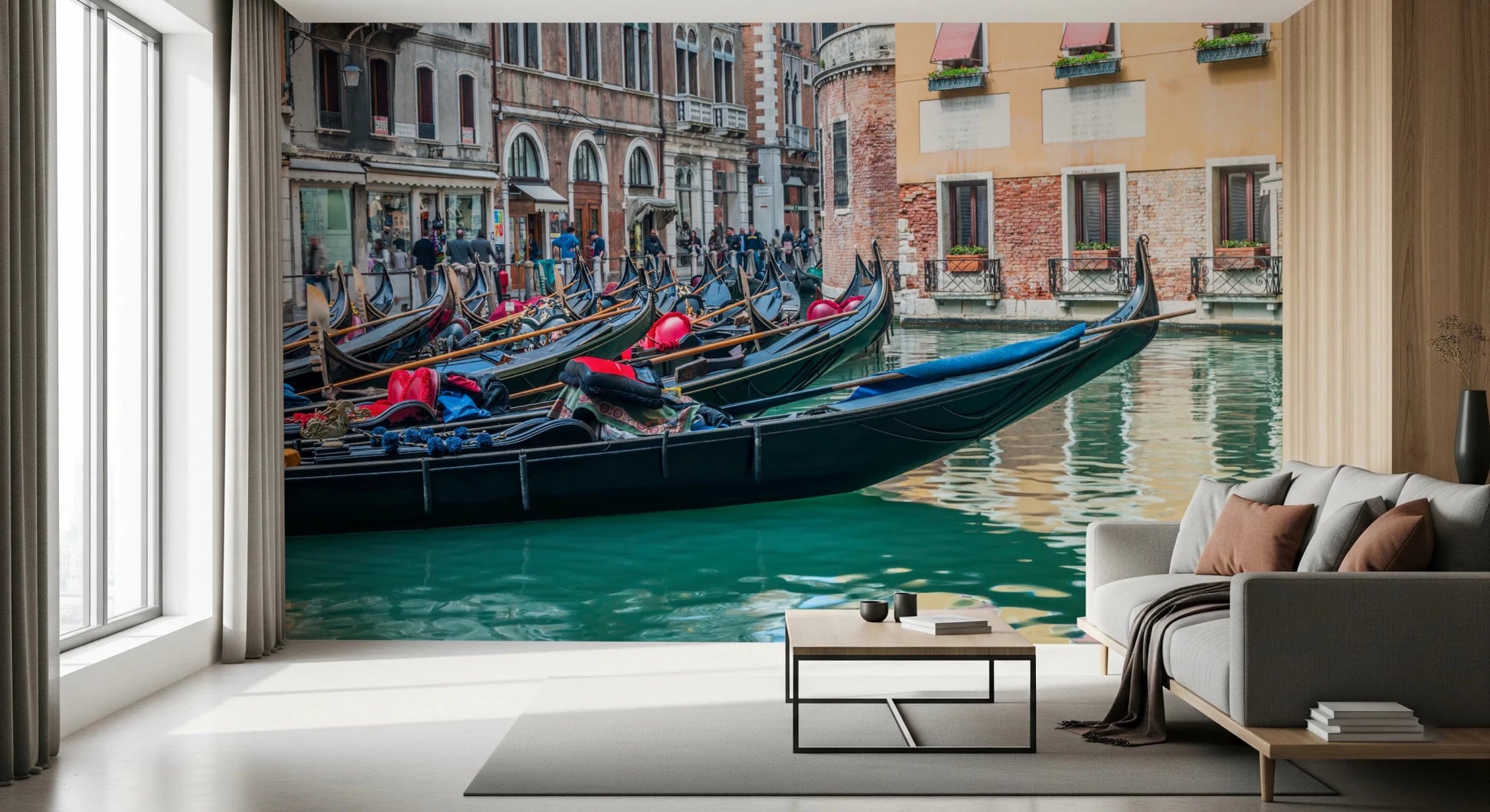 Venetian Gondolas Serenity Wall Mural