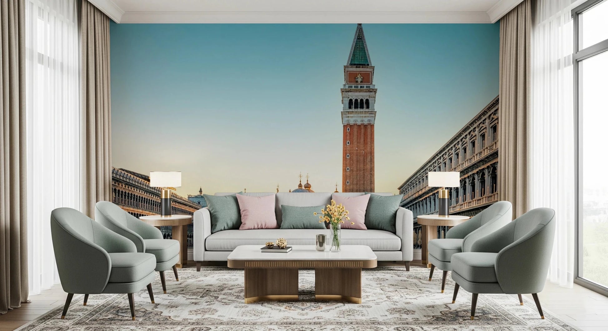 Venetian Sunrise Wall Mural