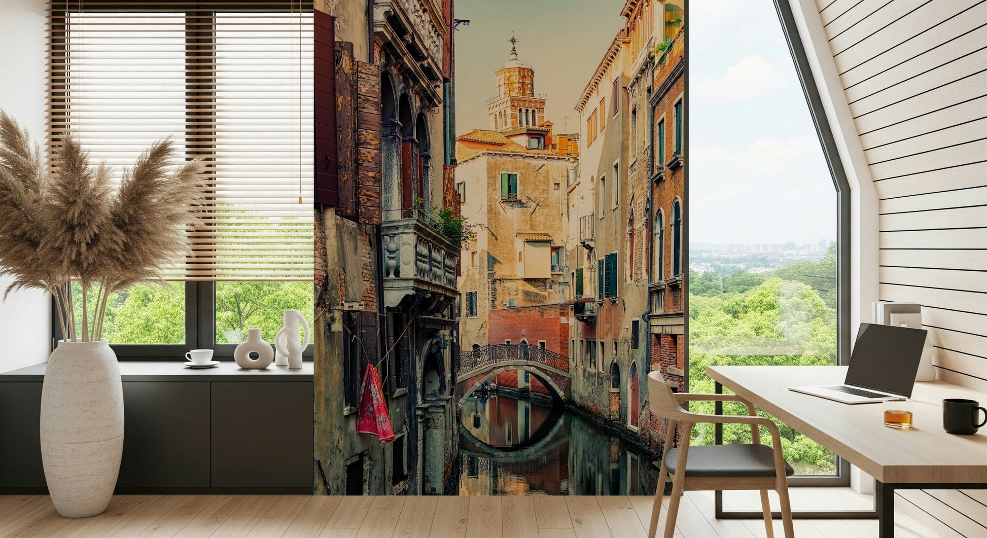 Rustic European charm Canal View, Venice wall decor