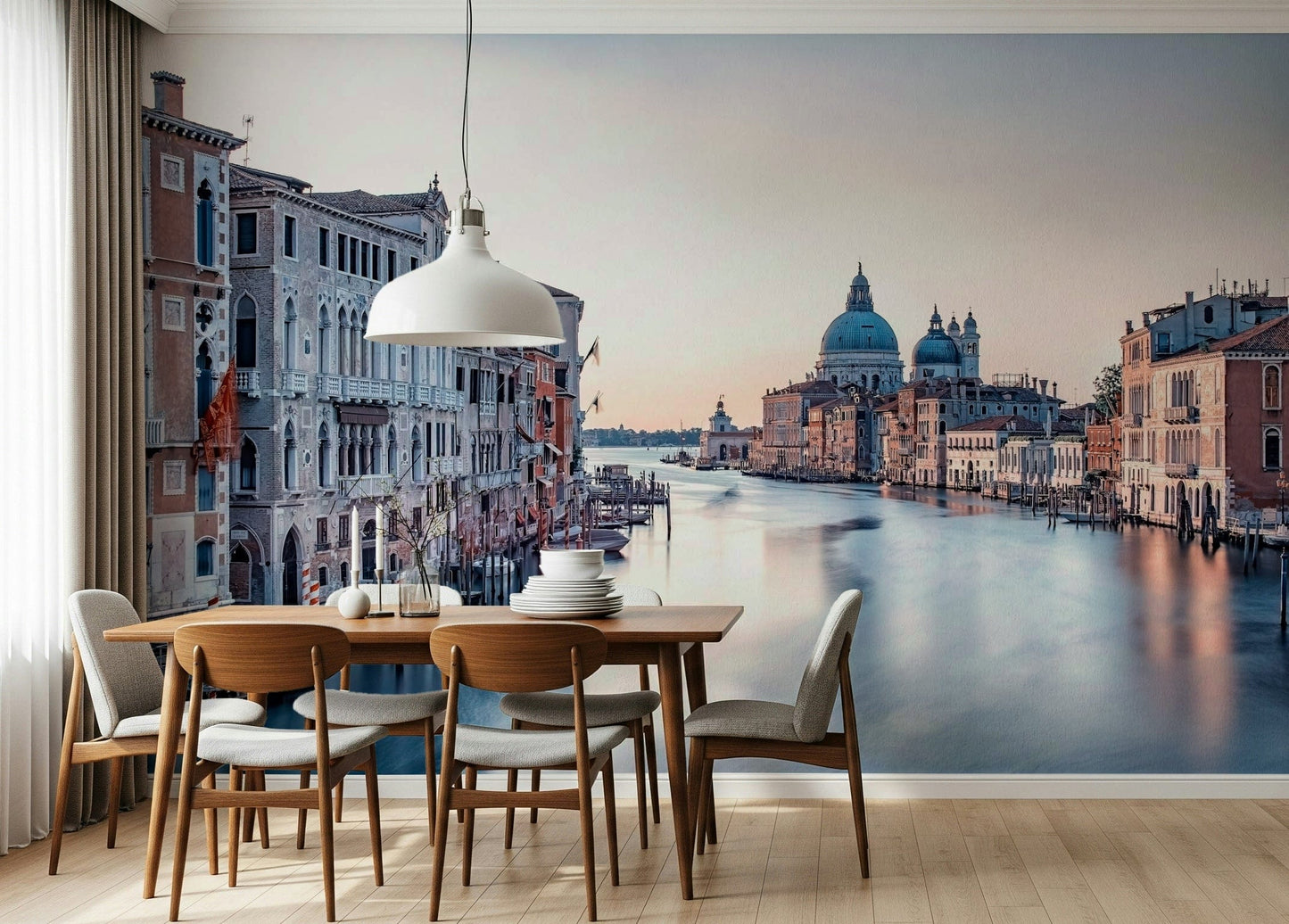 Palazzo facades lining, Grand Canal Dreams, elegant wall covering.