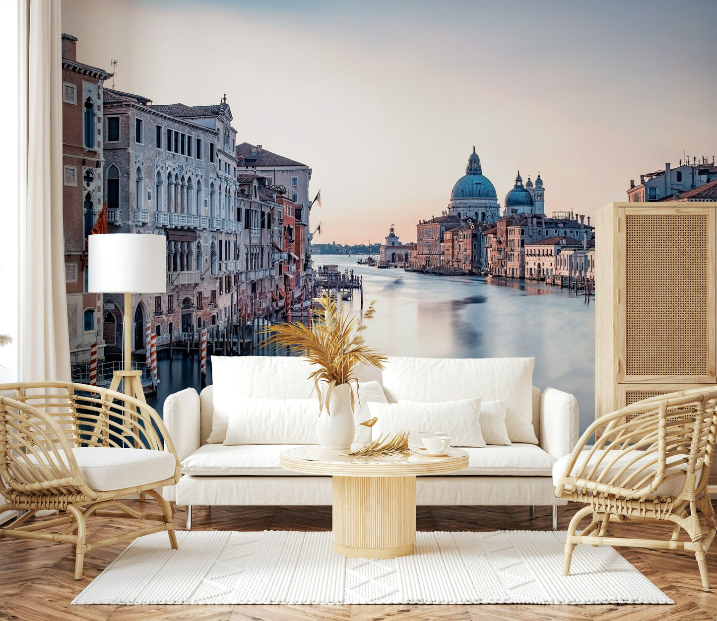 Grand Canal Dreams wallpaper for walls, Venice cityscape mural view.
