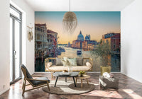Serene water reflection in Venice Serenade peel stick.