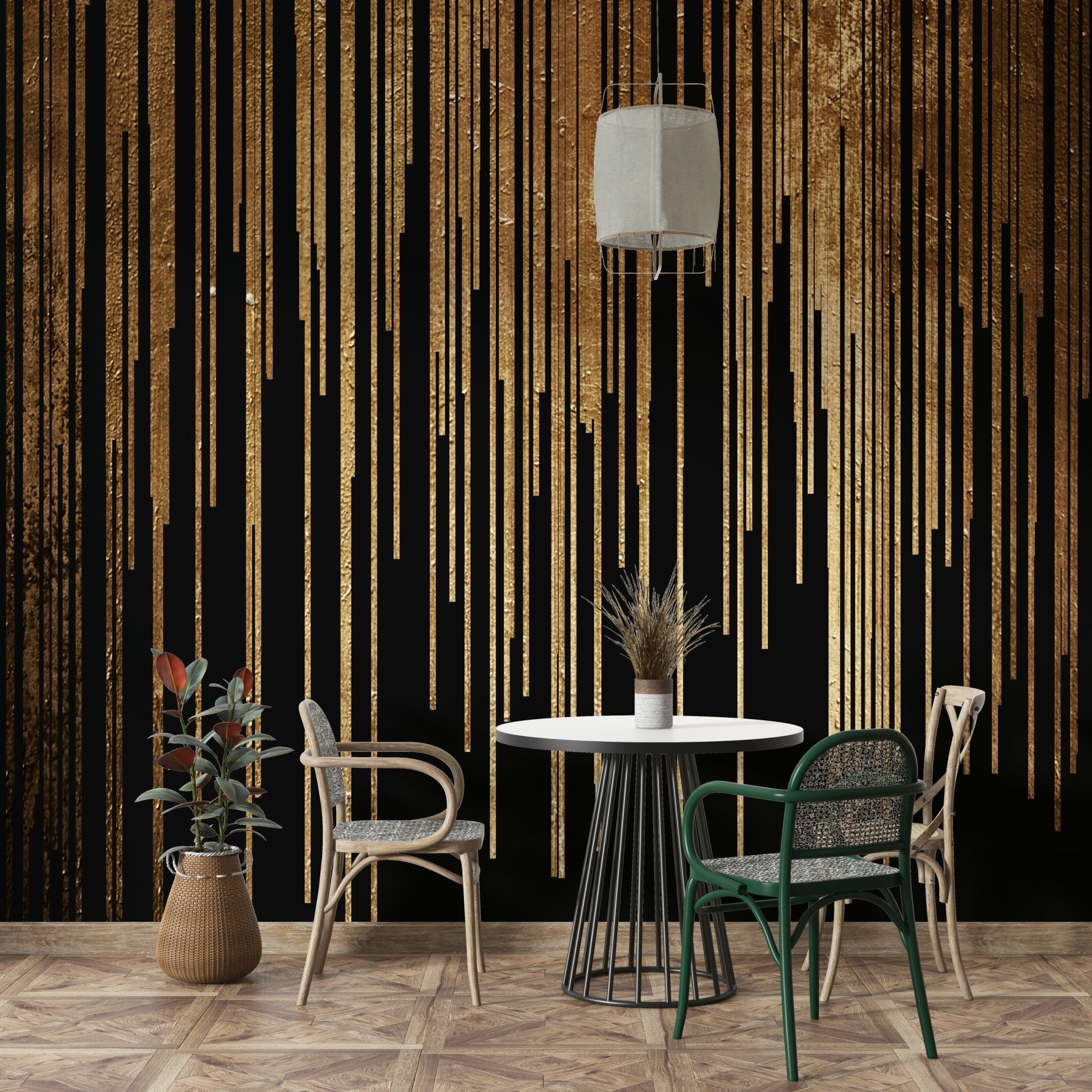 Venus Wall Mural on a dark blue wall.

