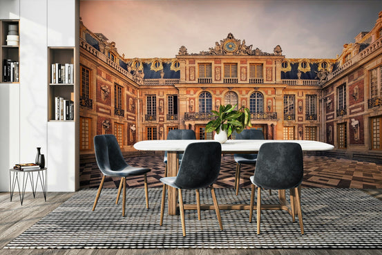 A graceful subtle pattern wall mural in rich, classic tones.


