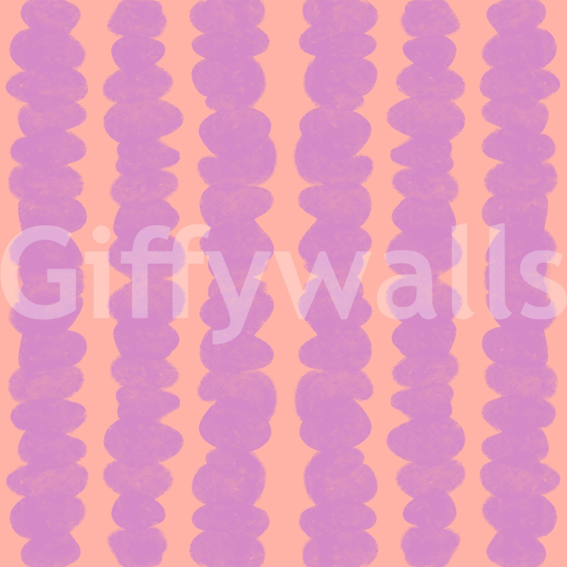 Elegant lilac and peach wallpaper for contemporary interiors

