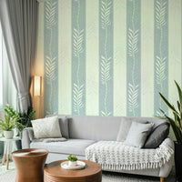 Green leaves in a vertical pattern for a vibrant, natural look

