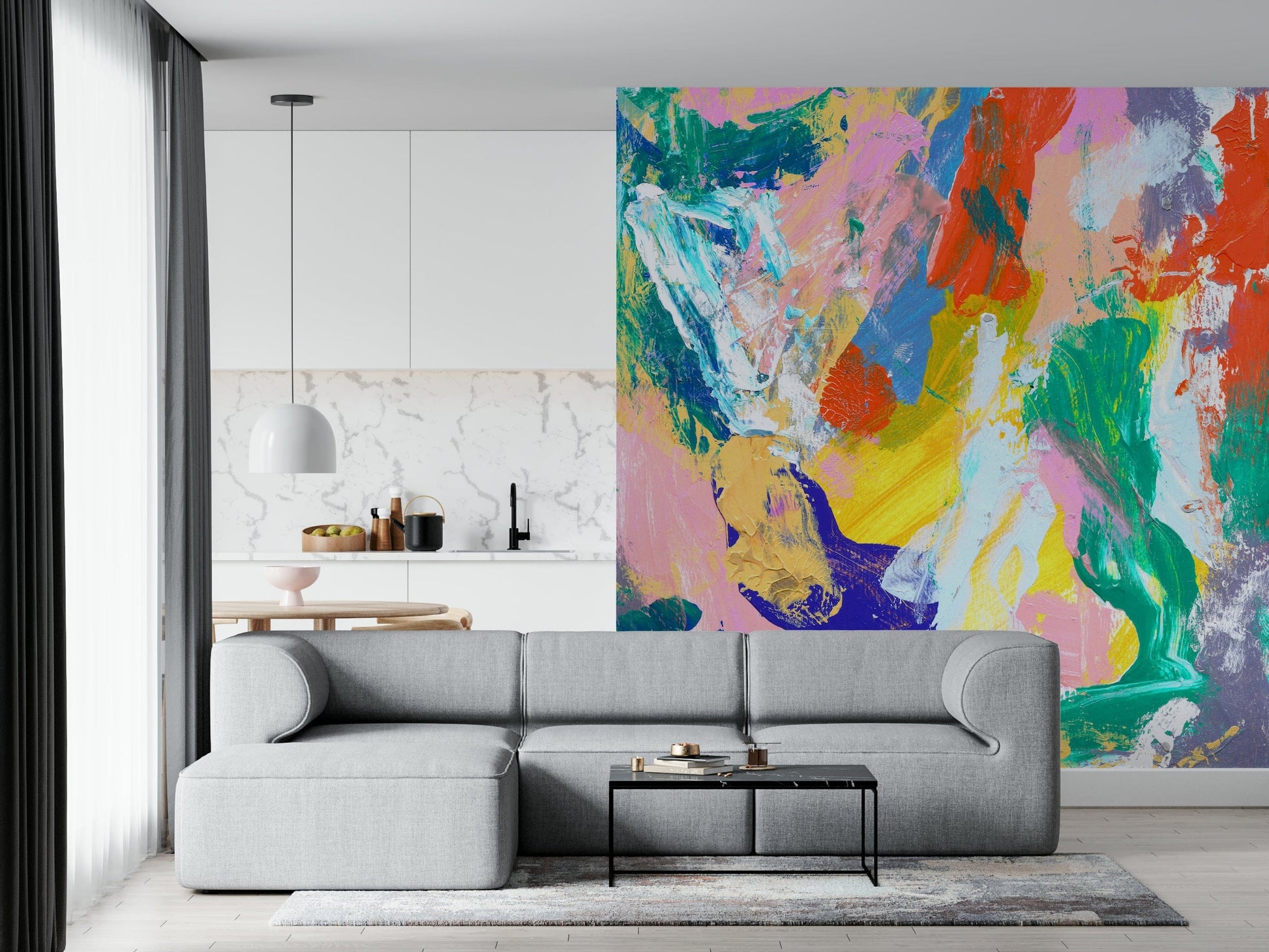 Motivational wall decor behind a professional home office desk.