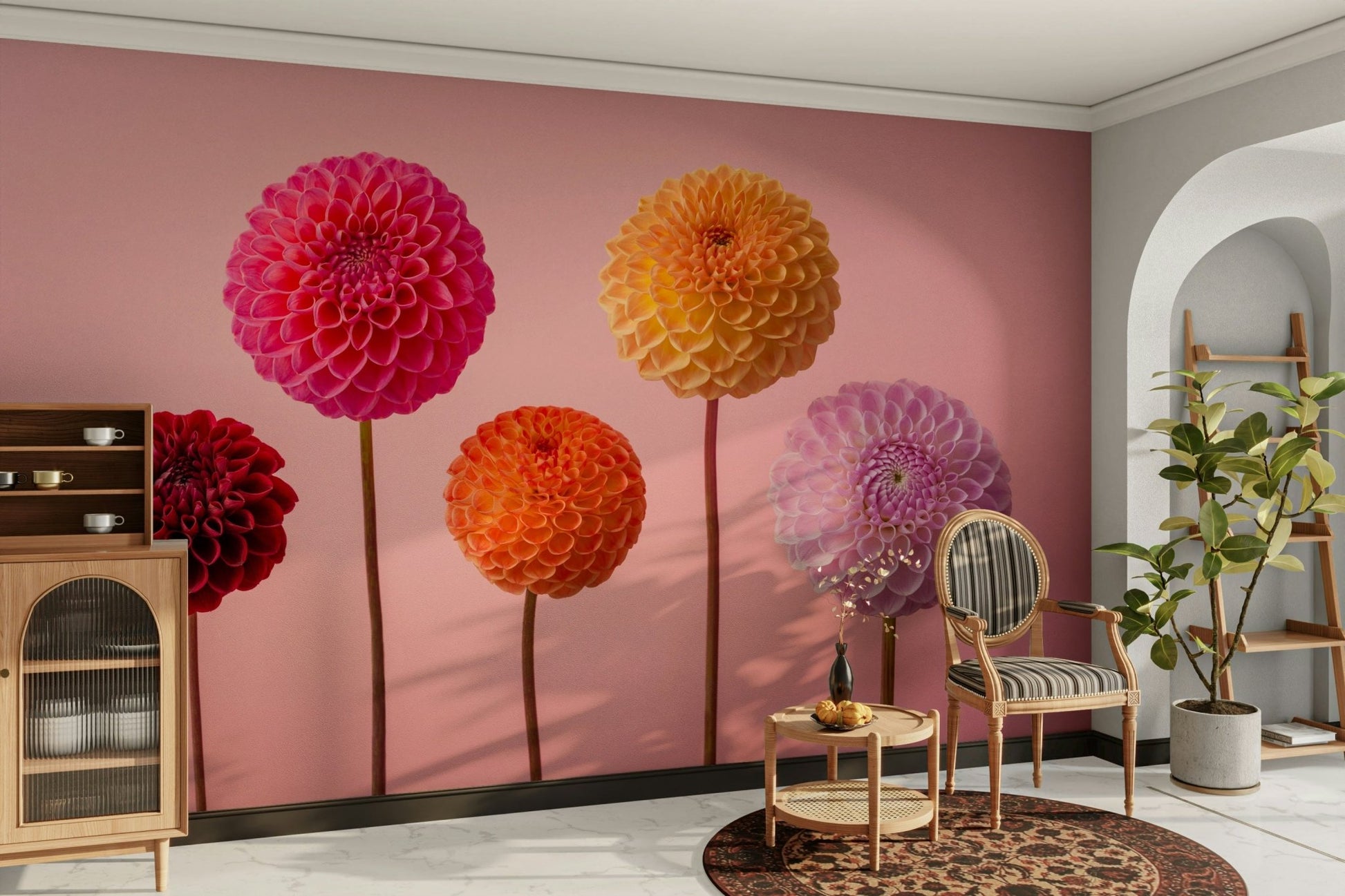 Celebrates intricate beauty and symmetry of blooms.

