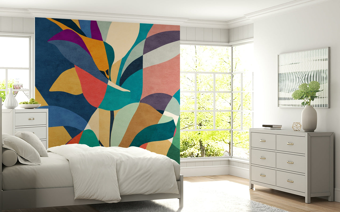 Mosaik-Flora-Wandbild