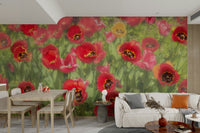 high-quality photograph of red tulips

