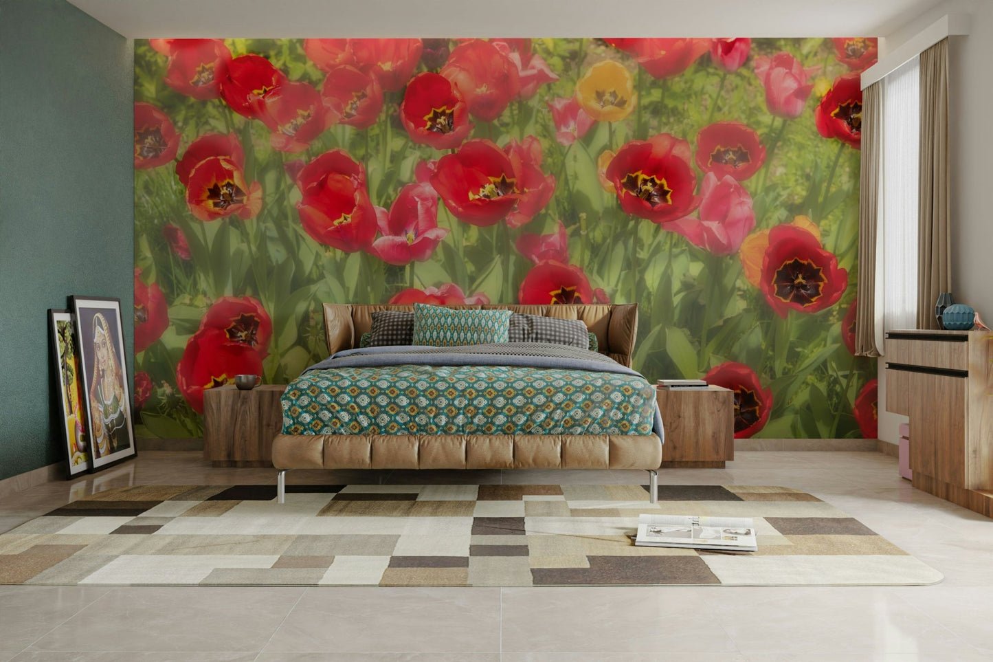 floral-themed wall decor


