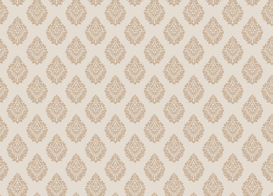 Victorian beige Damast Wiederholungsmuster Wallpaper