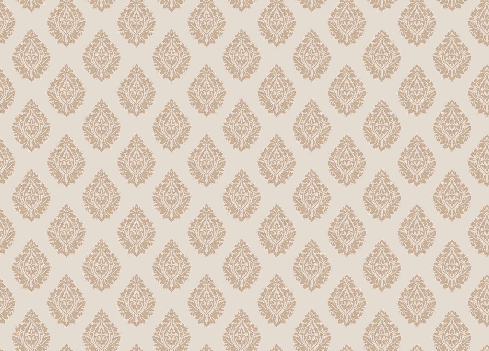Victorian beige Damast Wiederholungsmuster Wallpaper