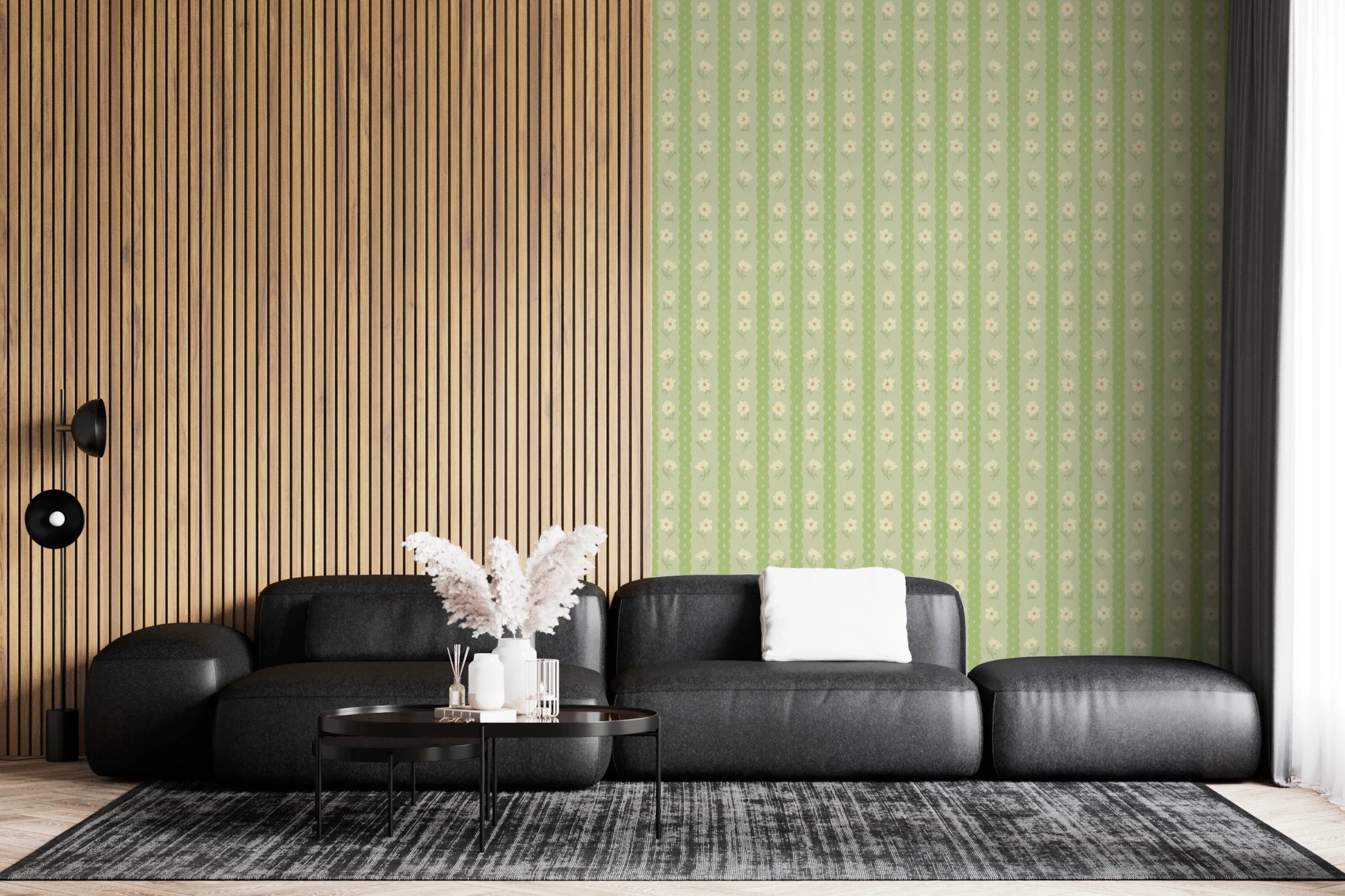 Vintage Bloom Rows Wallpaper⁠