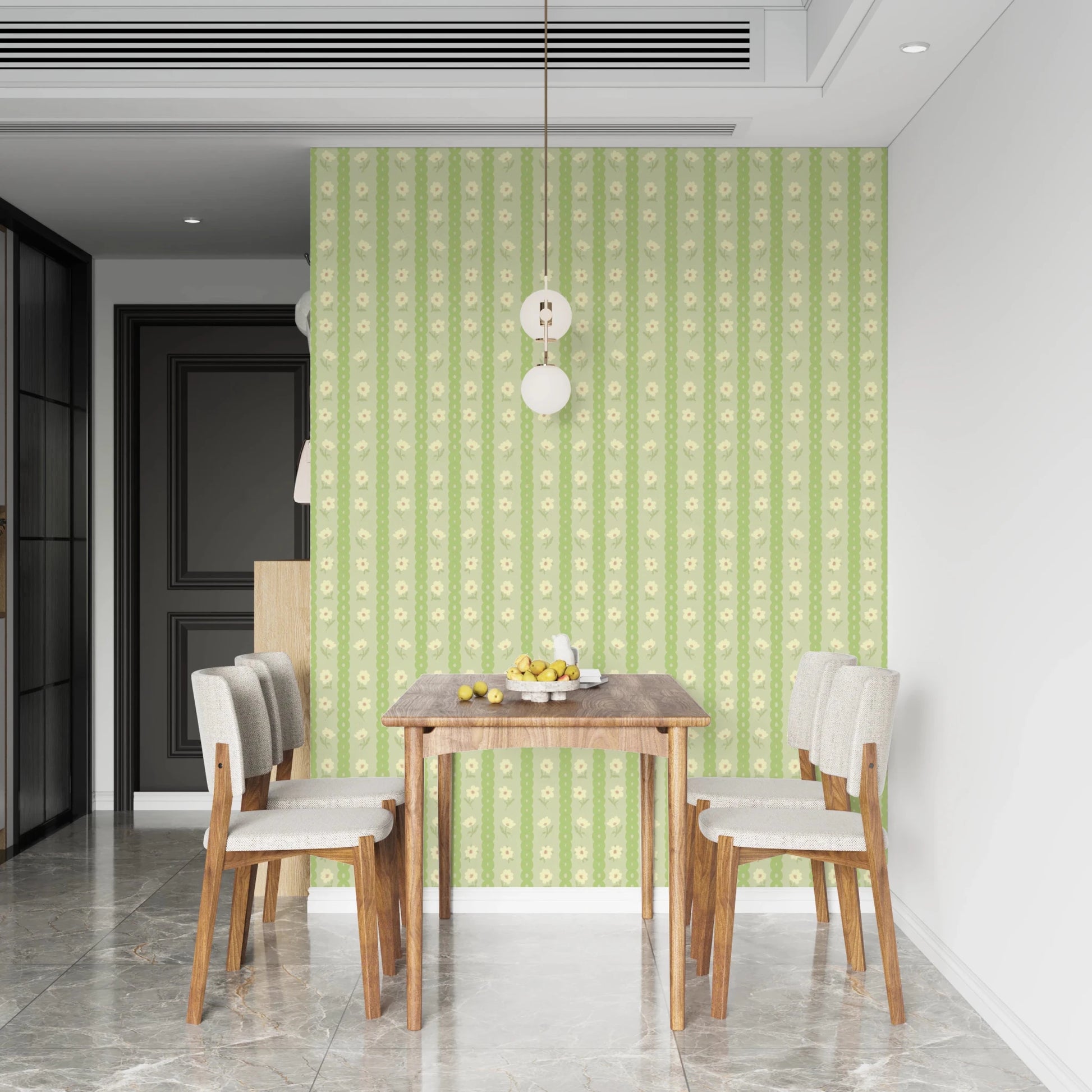 Vintage Bloom Rows Wallpaper⁠