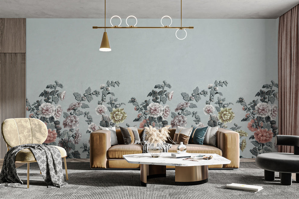 Vintage Botanical Floral Wallpaper – Timeless & Elegant Décor