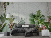 Vintage Botanical Voyage wall mural bringing nature inside.

