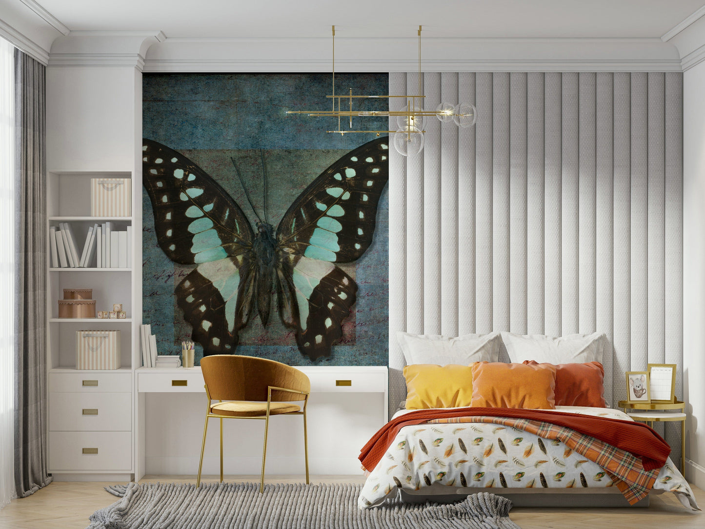 Whispering Butterfly Aura Wall Mural