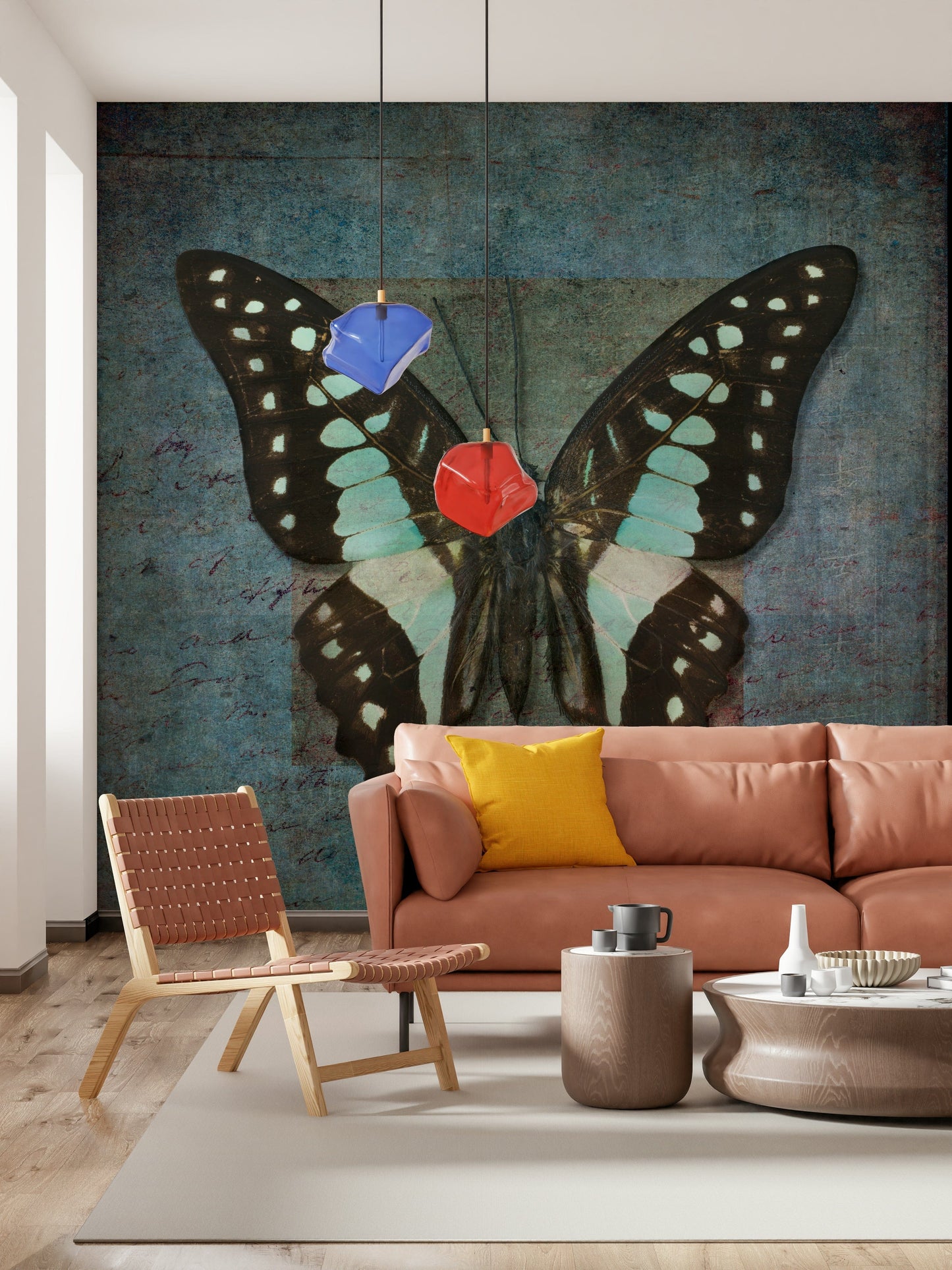 Whispering Butterfly Aura Wall Mural