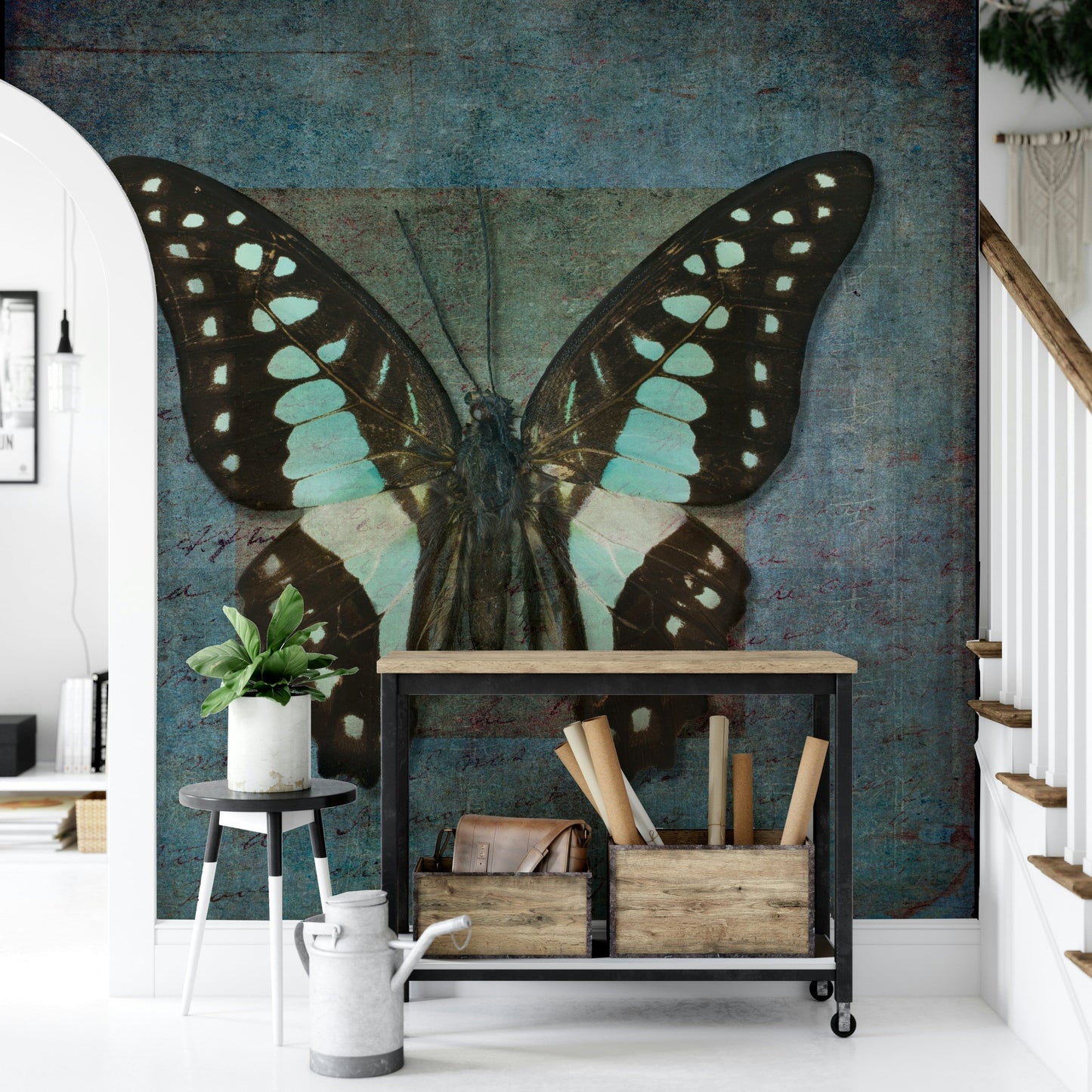 Whispering Butterfly Aura Wall Mural