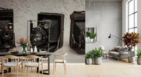 Vintage Camera Trio Wall Mural