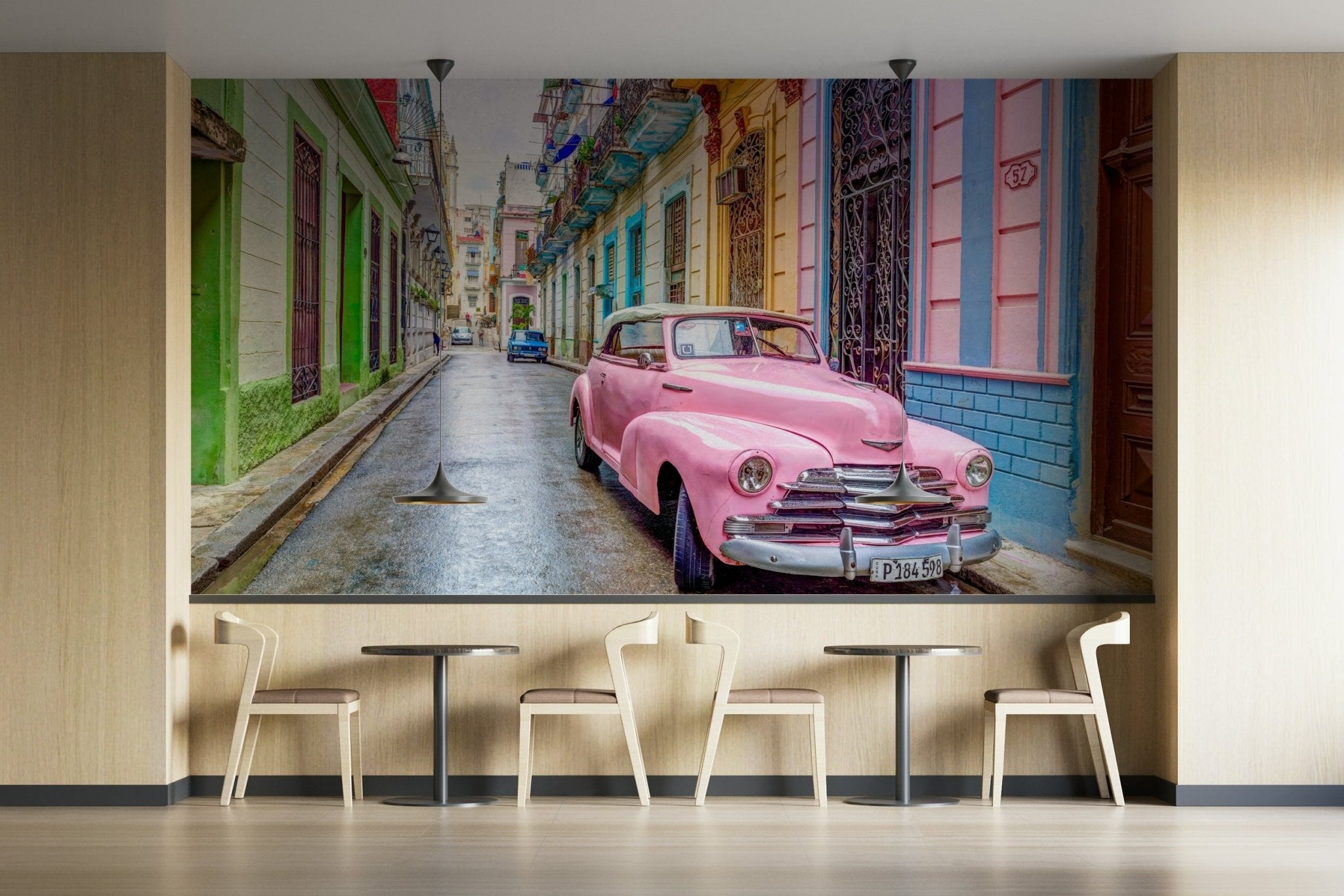 Vintage Havana Car Wallpaper Retro Cuban Street Scene