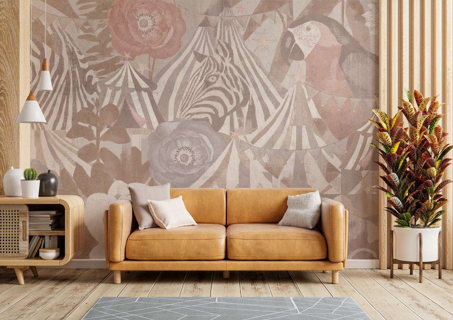 A whimsical, magical, and artistic wall covering.

