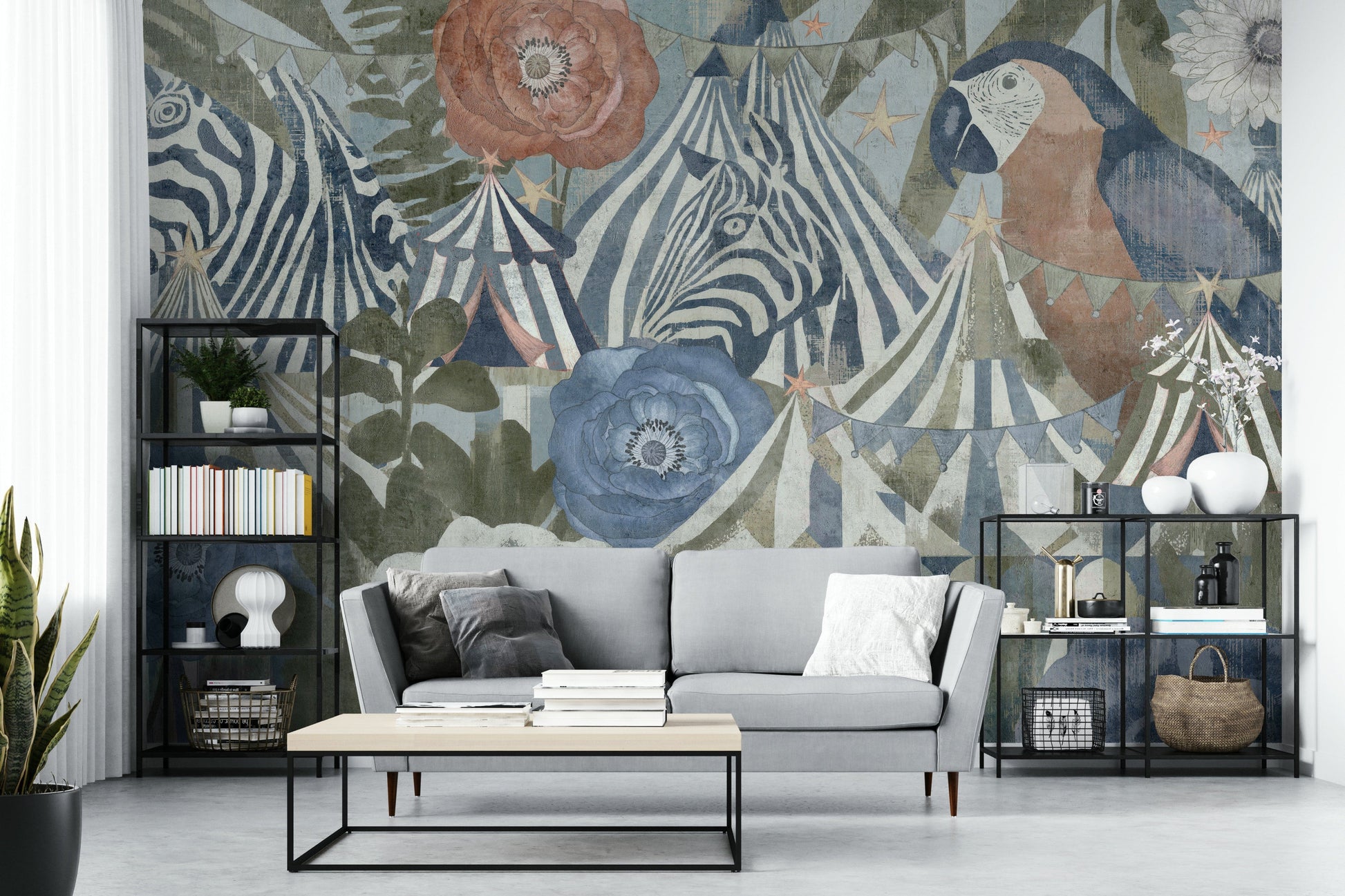 A close-up of the delicate carousel and circus details.

